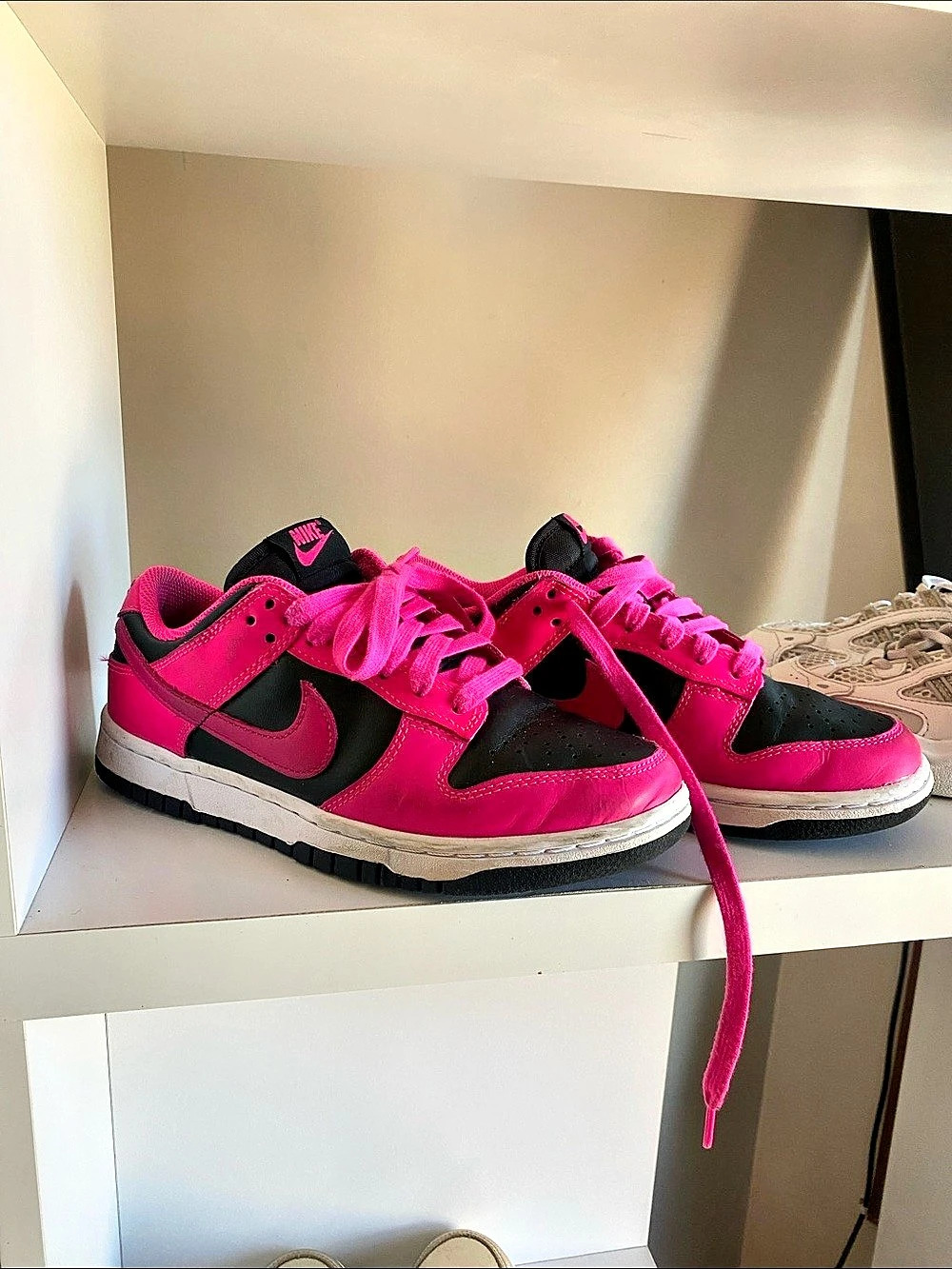 Nike Dunk Low Fierce Pink Black (Women's) Fierce Pink Black Sneakers in Pink &